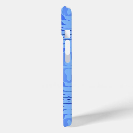 Reflecterende Blauwe Golven Moderne Abstracte Ontw Case-Mate iPhone Case (Achterkant / Links)