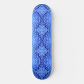 Reflecterende Blauwe Golven Moderne Abstracte Ontw Persoonlijk Skateboard (Voorkant)
