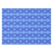 Reflecterende Blauwe Golven Moderne Abstracte Ontw Tafelkleed (Voorkant (Horizontaal))