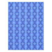 Reflecterende Blauwe Golven Moderne Abstracte Ontw Tafelkleed (Voorkant)