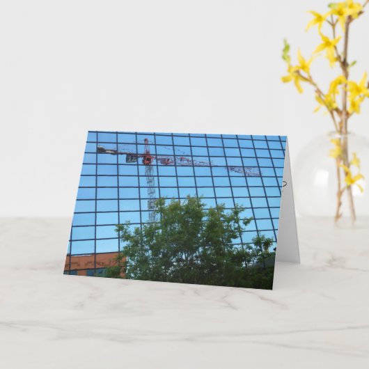 "Reflecterende Constructie" Beterschap Kaart (Gele Bloem)