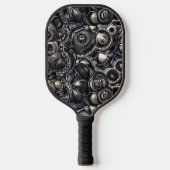 Reflecterende contourpatroon pickleball paddle (Voorkant)