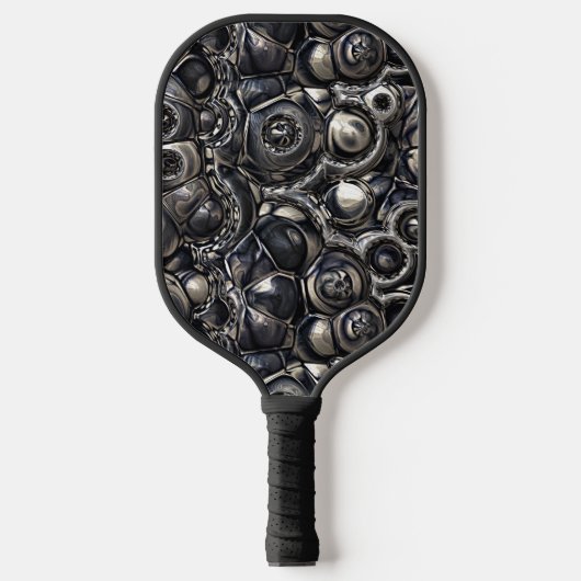 Reflecterende contourpatroon pickleball paddle (Voorkant)