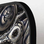 Reflecterende contourpatroon pickleball paddle (Links Detail)