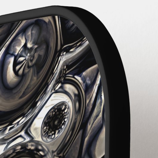 Reflecterende contourpatroon pickleball paddle (Links Detail)