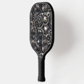 Reflecterende contourpatroon pickleball paddle (Links)