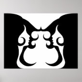 Reflecterende Deco Mod Woman Poster (Voorkant)