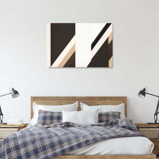 reflecterende harmonie canvas afdruk (Insitu (Slaapkamer))