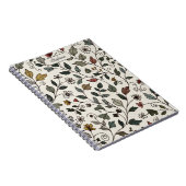 Reflecterende Ingewikkelde Whimsical Wijnstok Notitieboek (Rechterzijde)