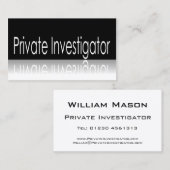 Reflecterende instelling - particuliere onderzoeke visitekaartje (Voorkant / Achterkant)