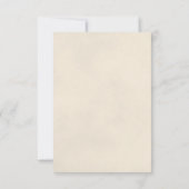 Reflecterende Ivoor Wit Rose Romantische Bruiloft Save The Date (Achterkant)