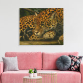Reflecterende Jaguar – Serene Wildlife Art Print (Insitu (Woonkamer))