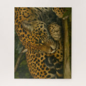Reflecterende Jaguar – Serene Wildlife Art Print Legpuzzel (Verticaal)