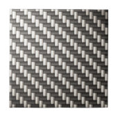 Reflecterende koolstofvezel getextureerd tegeltje (Voorkant)