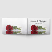 Reflecterende Lange Stemmed Red Rose Romantische B Gastenboek (Volledig)