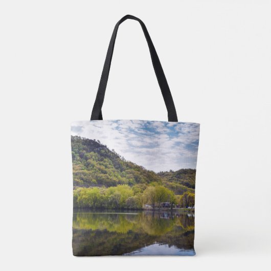Reflecterende lente tote bag (Achterkant)