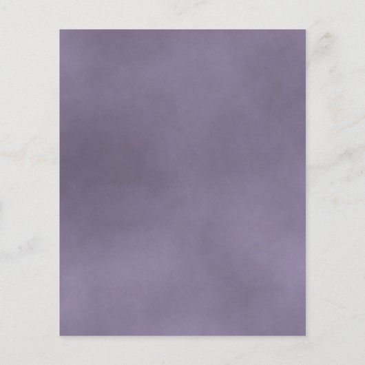 Reflecterende Paarse Roos BUDGET Wedding Invite (Achterkant)