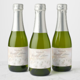 Reflecterende Parels Bruidsdouche Sparkling Wijnetiket