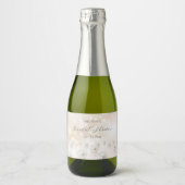 Reflecterende Parels Bruidsdouche Sparkling Wijnetiket (Voorkant)