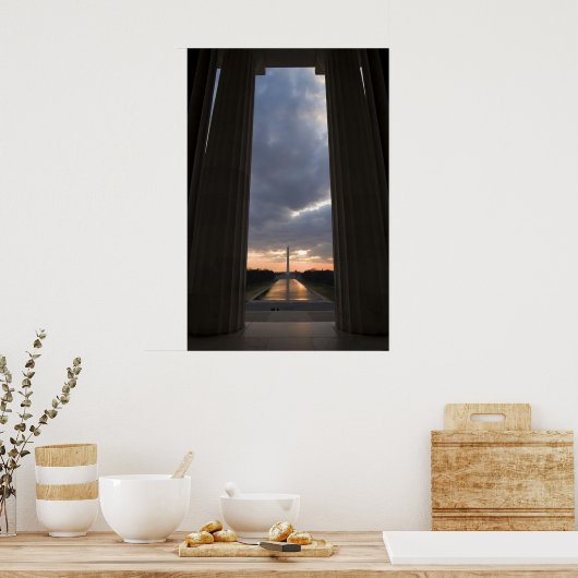 Reflecterende pool poster (Keuken)