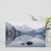 Reflecterende Portage Lake Briefpapier (Staand voorkant)