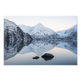 Reflecterende Portage Lake Foto Afdruk