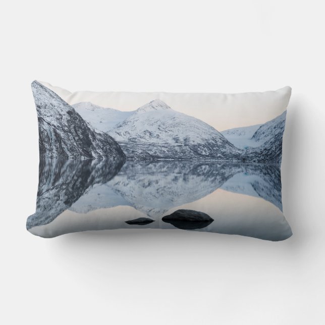 Reflecterende Portage Lake Kussen (Voorkant)