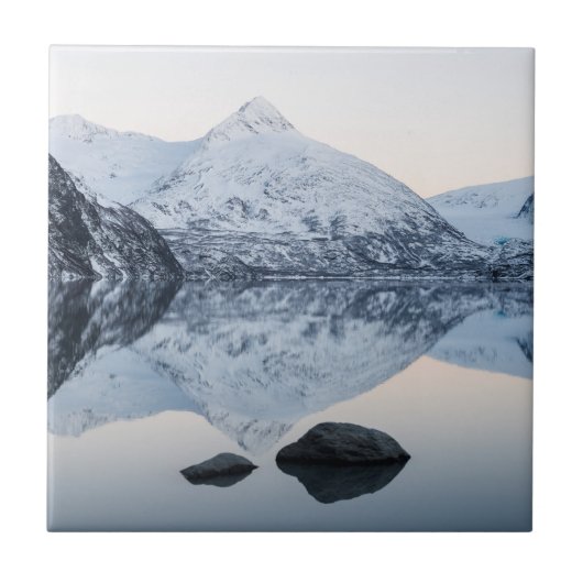 Reflecterende Portage Lake Tegeltje (Voorkant)