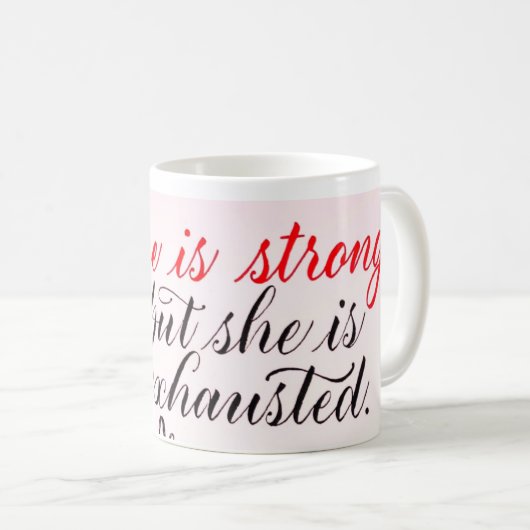 Reflecterende quote koffiemok (Voorkant rechts)