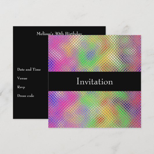 Reflecterende Rainbow 30e verjaardagsfeest Kaart (Voorkant / Achterkant)