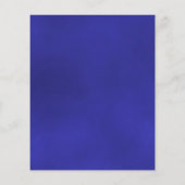 Reflecterende Royal Blue Roos BUDGET Wedding Invit (Achterkant)