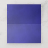 Reflecterende Royal Blue Roos Wedding Write-In Plaatskaartje (Binnenkant ongevouwen)