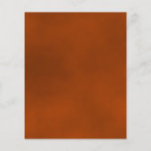 Reflecterende Rust Oranje Roos BUDGET Wedding Invi (Achterkant)