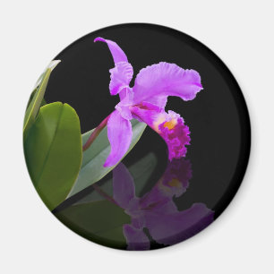 Reflecterende schoonheid orchidee magneet