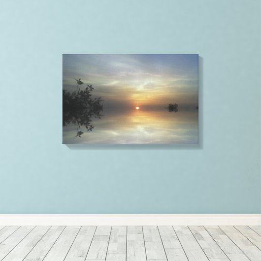 Reflecterende Sunshine Canvas Print (Insitu (Houten vloer))