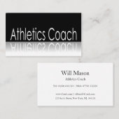 Reflecterende tekst - Atletics Coach - Visitekaart Visitekaartje (Voorkant / Achterkant)