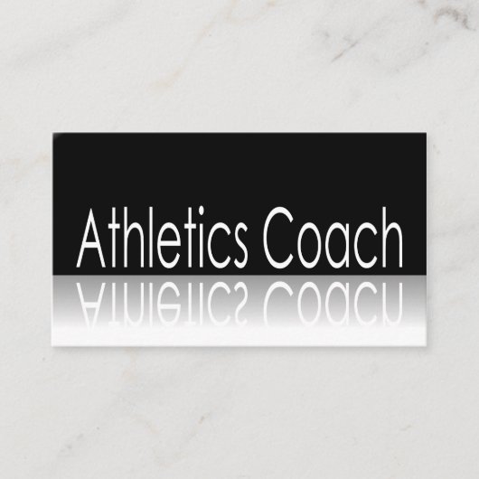 Reflecterende tekst - Atletics Coach - Visitekaart Visitekaartje (Voorkant)