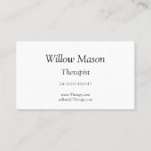 Reflecterende tekst - Behandeling - Visitekaartje (Achterkant)