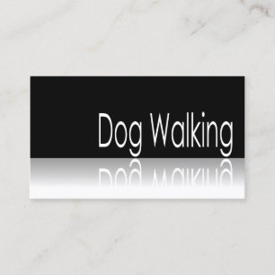 Reflecterende tekst - Dog Walking - Visitekaartje