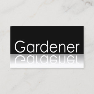 Reflecterende tekst - Gardener - Visitekaartje