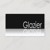 Reflecterende tekst - Glazier - Visitekaartje (Voorkant)