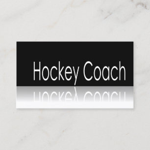 Reflecterende tekst - Hockey Coach - Visitekaartje