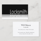 Reflecterende tekst - Locksmith - Visitekaartje (Voorkant / Achterkant)