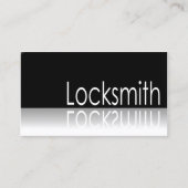 Reflecterende tekst - Locksmith - Visitekaartje (Voorkant)