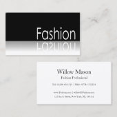 Reflecterende tekst - Mode - Visitekaartje (Voorkant / Achterkant)