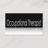 Reflecterende tekst - Occupational Therapist - B K Visitekaartje (Voorkant)
