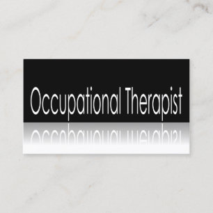 Reflecterende tekst - Occupational Therapist - B K Visitekaartje