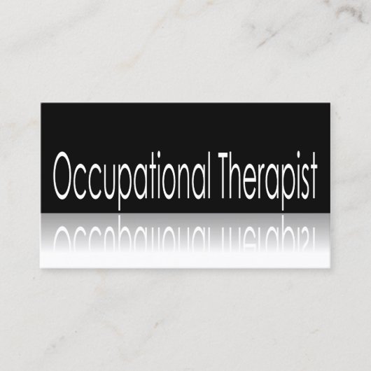 Reflecterende tekst - Occupational Therapist - B K Visitekaartje (Voorkant)