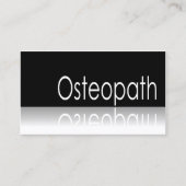 Reflecterende tekst - Osteopath - Visitekaartje (Voorkant)