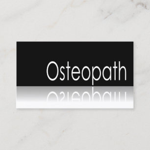 Reflecterende tekst - Osteopath - Visitekaartje